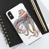 Dancing Octopus Pink On White Art Mate Tough Phone Cases Case