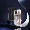 Dancing Octopus Pink On White Art Mate Tough Phone Cases Case