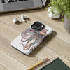 Dancing Octopus Pink On White Art Mate Tough Phone Cases Case