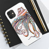Dancing Octopus Pink On White Art Mate Tough Phone Cases Case