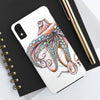 Dancing Octopus Pink On White Art Mate Tough Phone Cases Case