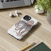 Dancing Octopus Pink On White Art Mate Tough Phone Cases Case