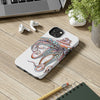 Dancing Octopus Pink On White Art Mate Tough Phone Cases Case