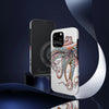 Dancing Octopus Pink On White Art Mate Tough Phone Cases Case