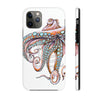 Dancing Octopus Pink On White Art Mate Tough Phone Cases Iphone 11 Pro Case