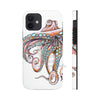 Dancing Octopus Pink On White Art Mate Tough Phone Cases Iphone 12 Case