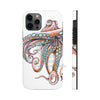 Dancing Octopus Pink On White Art Mate Tough Phone Cases Iphone 12 Pro Case