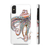 Dancing Octopus Pink On White Art Mate Tough Phone Cases Iphone X Case