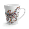 Dancing Octopus Pink Teal Art Latte Mug 12Oz Mug