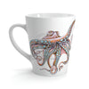 Dancing Octopus Pink Teal Art Latte Mug Mug