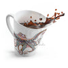 Dancing Octopus Pink Teal Art Latte Mug Mug