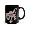 Dancing Octopus Pink Teal Art Mug 11Oz Mug