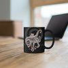 Dancing Octopus Pink Teal Art Mug 11Oz Mug