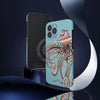 Dancing Octopus Teal Blue Art Mate Tough Phone Cases Case