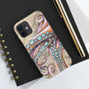 Dancing Octopus Vintage Map Nautical Mate Tough Phone Cases Case