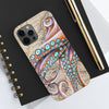 Dancing Octopus Vintage Map Nautical Mate Tough Phone Cases Case