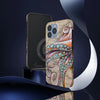 Dancing Octopus Vintage Map Nautical Mate Tough Phone Cases Case