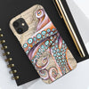Dancing Octopus Vintage Map Nautical Mate Tough Phone Cases Case