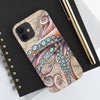 Dancing Octopus Vintage Map Nautical Mate Tough Phone Cases Case