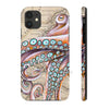 Dancing Octopus Vintage Map Nautical Mate Tough Phone Cases Iphone 11 Case
