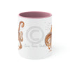 Dancing Octopus With Bubbles Accent Coffee Mug 11Oz Pink /