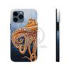Dancing Octopus With Bubbles Blue Art Mate Tough Phone Cases Iphone 13 Pro Max Case