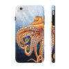 Dancing Octopus With Bubbles Blue Art Mate Tough Phone Cases Iphone 6/6S Plus Case