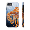 Dancing Octopus With Bubbles Blue Art Mate Tough Phone Cases Iphone 7 8 Se Case