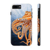 Dancing Octopus With Bubbles Blue Art Mate Tough Phone Cases Iphone 7 Plus 8 Case
