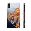 Dancing Octopus With Bubbles Blue Art Mate Tough Phone Cases Iphone Xr Case