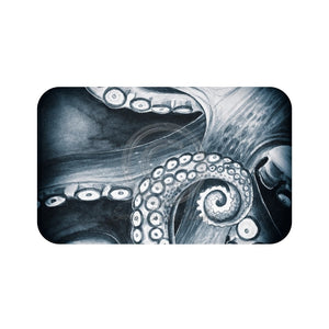 Dark Blue Tentacles Bath Mat 34 × 21 Home Decor