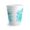 Hummingbird Sky Blue Watercolor Art  Latte mug