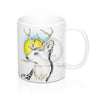 Deer Tribal Ink Art Mug 11Oz