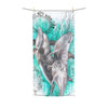 Dolphins Family Ancient Green Map Polycotton Towel Beach 36X72 Home Decor