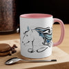 Doodle Horse Ink Art Accent Coffee Mug 11Oz