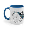 Doodle Horse Ink Art Accent Coffee Mug 11Oz