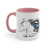 Doodle Horse Ink Art Accent Coffee Mug 11Oz