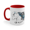 Doodle Horse Ink Art Accent Coffee Mug 11Oz