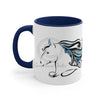 Doodle Horse Ink Art Accent Coffee Mug 11Oz