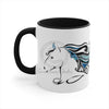 Doodle Horse Ink Art Accent Coffee Mug 11Oz Black /