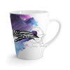 Doodle Purple Blue Orca Whale Watrercolor White Latte Mug Mug
