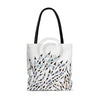 Doodles Pattern On White Tote Bag Bags