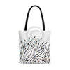 Doodles Pattern On White Tote Bag Large Bags