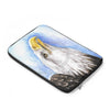 Eagle Portrait Watercolor Ink Art Laptop Sleeve