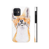 Happy Fox Watercolor Art Case Mate Tough Phone Cases