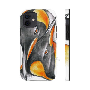 Emperor Penguin Love Watercolor Art Case Mate Tough Phone Cases Iphone 12
