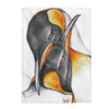 Emperor Penguins Love Watercolor Art Velveteen Plush Blanket 30 × 40 All Over Prints