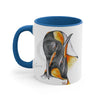 Emperors Penguins Love Watercolor Art Accent Coffee Mug 11Oz