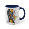 Emperors Penguins Love Watercolor Art Accent Coffee Mug 11Oz