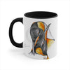 Emperors Penguins Love Watercolor Art Accent Coffee Mug 11Oz Black /